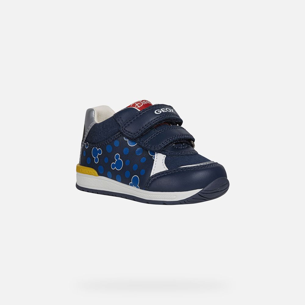 Geox Sneakers Navy/Silver Rishon Boy - Geox Baby Shoes - FWMORK195